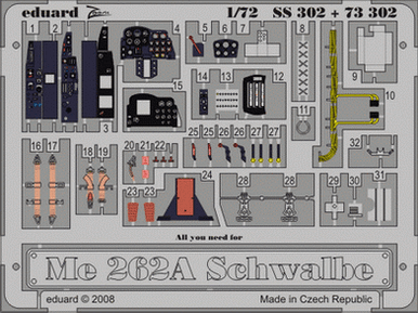 1/72 Eduard Me 262A Schwalbe for ACADEMY