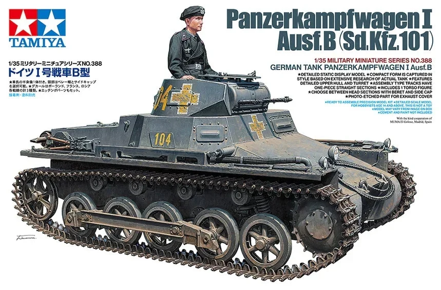 1/35 Tamiya German Tank Panzer I Ausf.B 35388