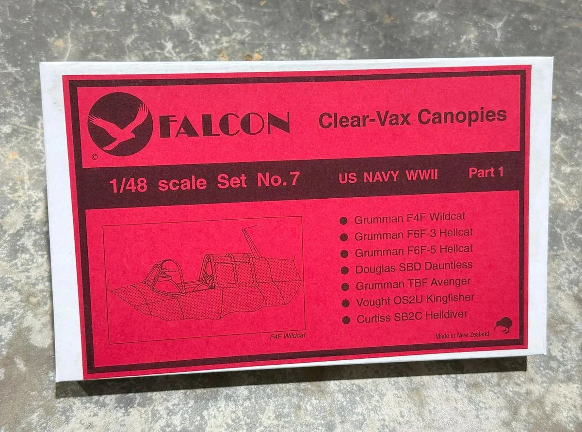 1/48 Falcon Canopies Set US Navy Fighters World War II (part 1)
