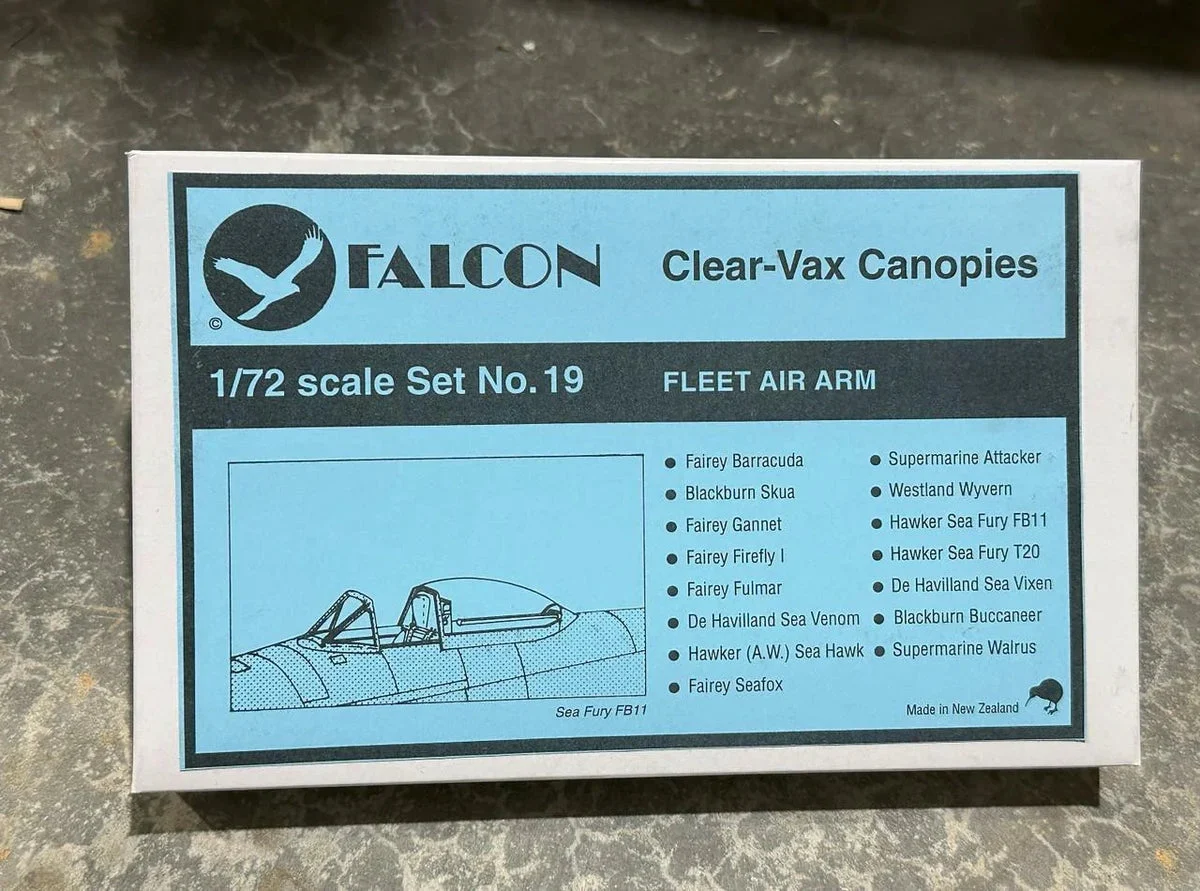 1/72 Falcon Canopies Set Fleet Air Arm