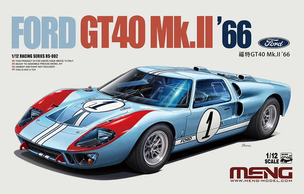 1/12 Meng Ford GT40 Mk.II ‘66 RS002 - Meng Models