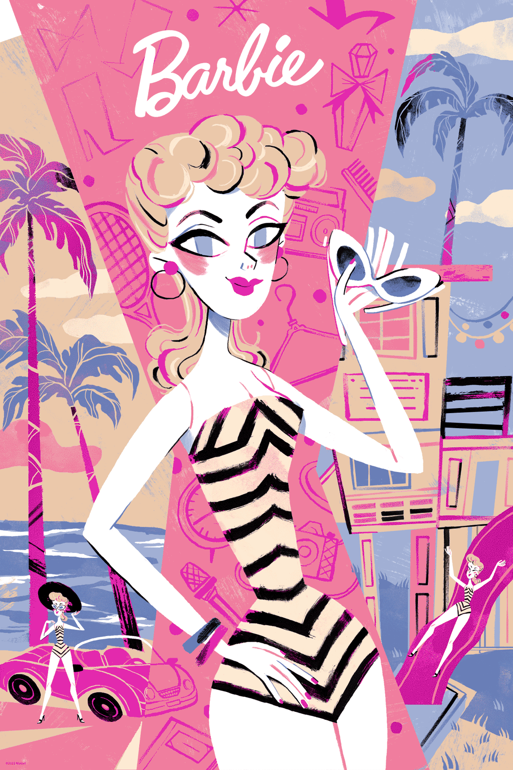 Barbie Foil Variant Poster - Flavia Sorrentino