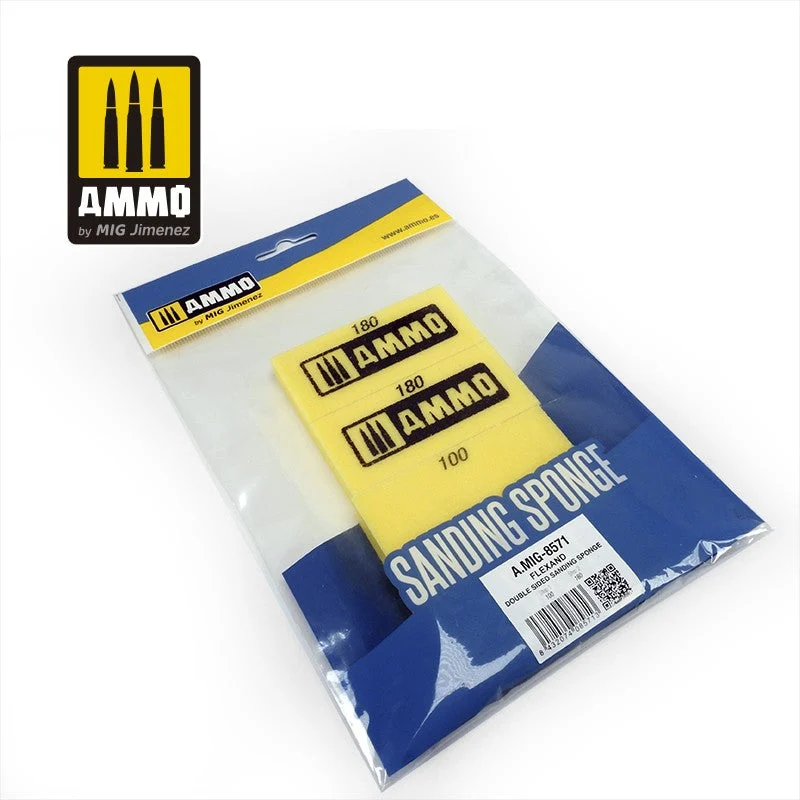 AMmi Mig Jimenez Flexand Double Sided Sanding Sponge Two Grits AMIG8571 - Ammo Mig Jimenez