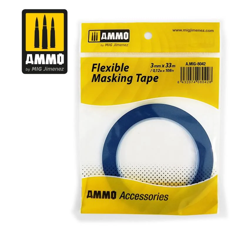 Ammo by Mig Flexible Masking Tape (3mm X 33m) - Ammo Mig Jimenez