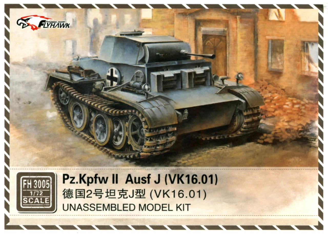 Flyhawk Models 1/72 Flyhawk German Pz.Kpfw II Ausf J(VK.16.01) Armor Model Kit