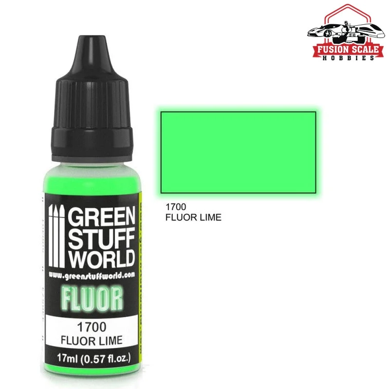 Green Stuff World Fluorescent Lime Green Paint GSW1700