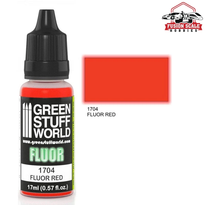 Green Stuff World Fluorescent Red Paint GSW1704