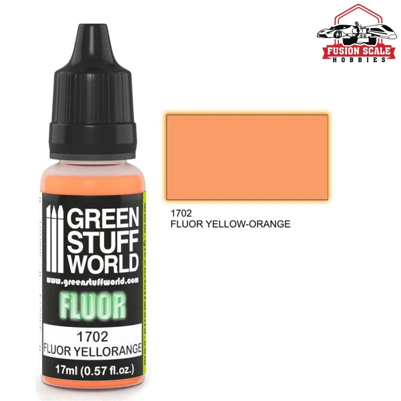 Green Stuff World Fluorescent Yellow Orange Paint GSW1702