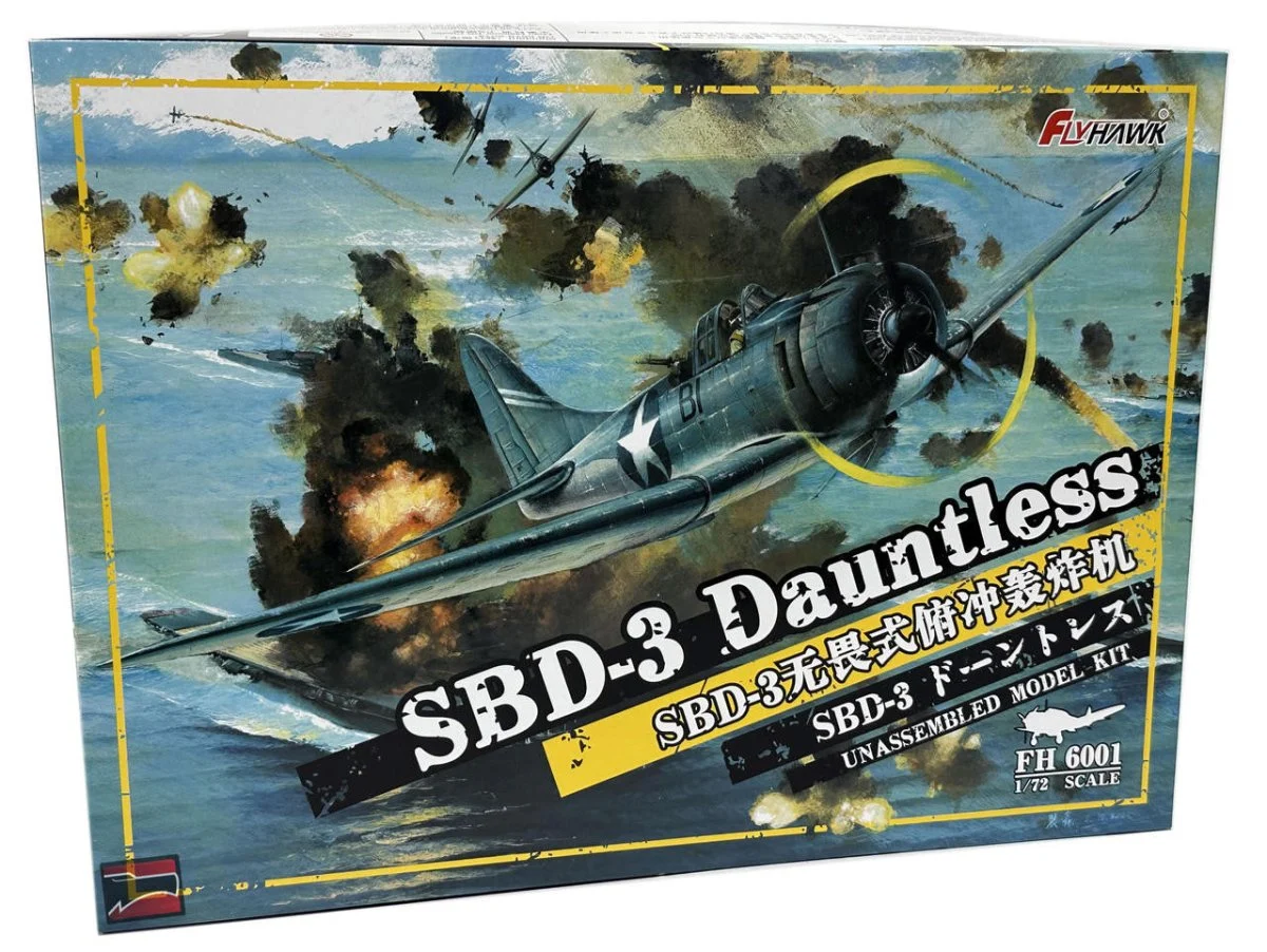 Flyhawk Models 1/72 Flyhawk Douglas SBD-3 Dauntless Plastic Model Kit