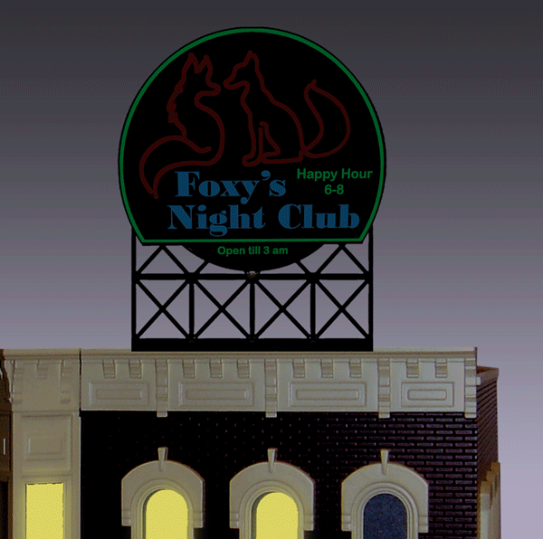 Miller Engineering Foxy's Billboard Sign (Lg)