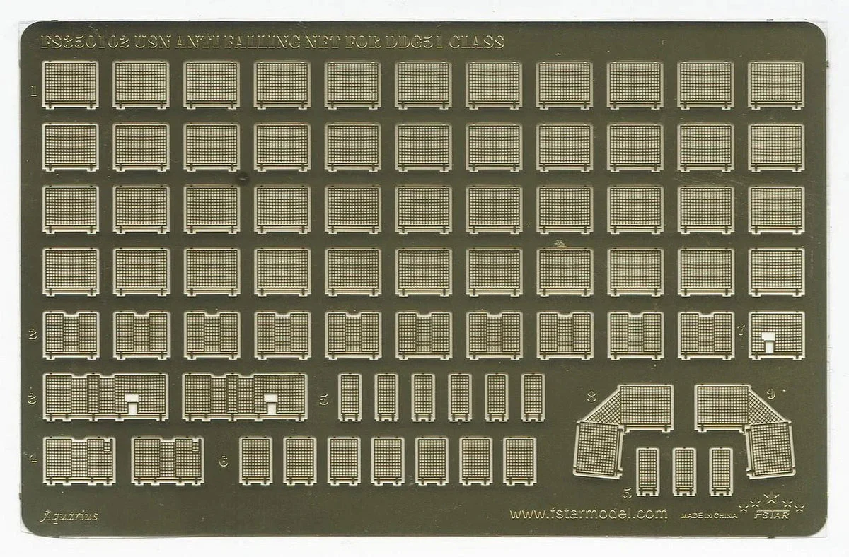 1/350 Five Star Models Modern USN Anti-falling Net for DDG51 Class