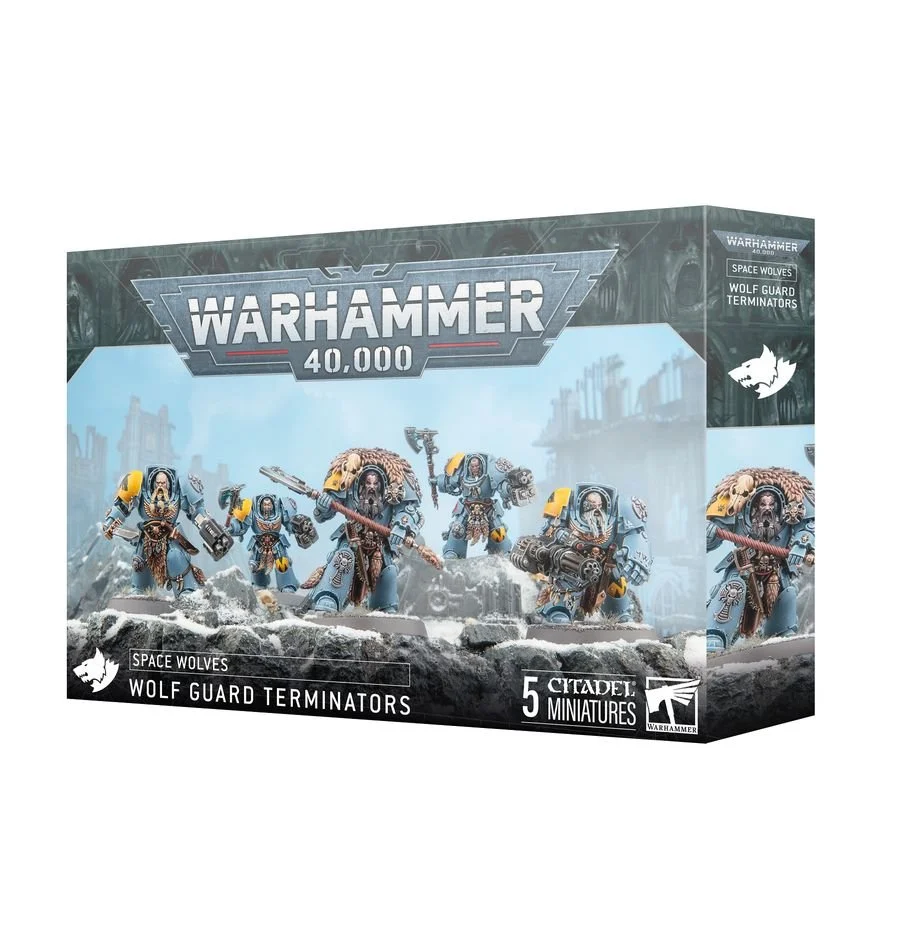 Games Workshop Warhammer 40K Space Wolves Wolf Guard Terminators | 53-36