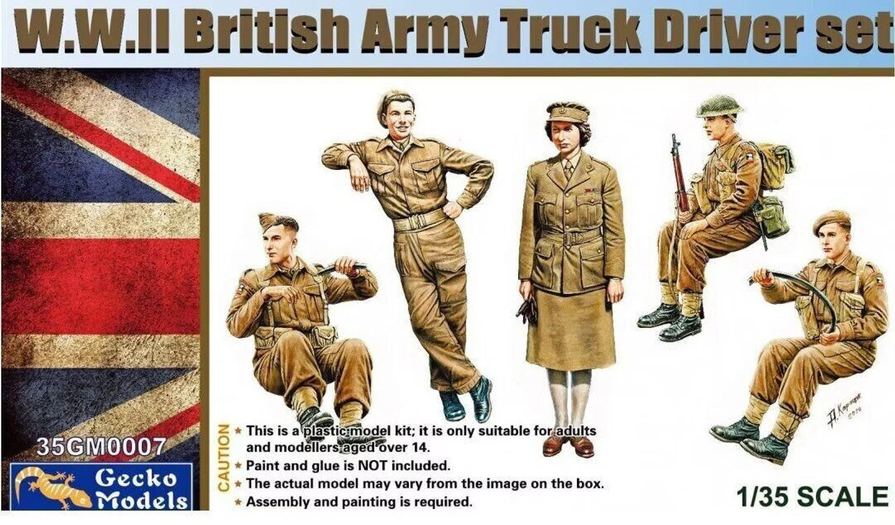 Gecko Models 1/35 Models WW II British Army Truck Driver Set