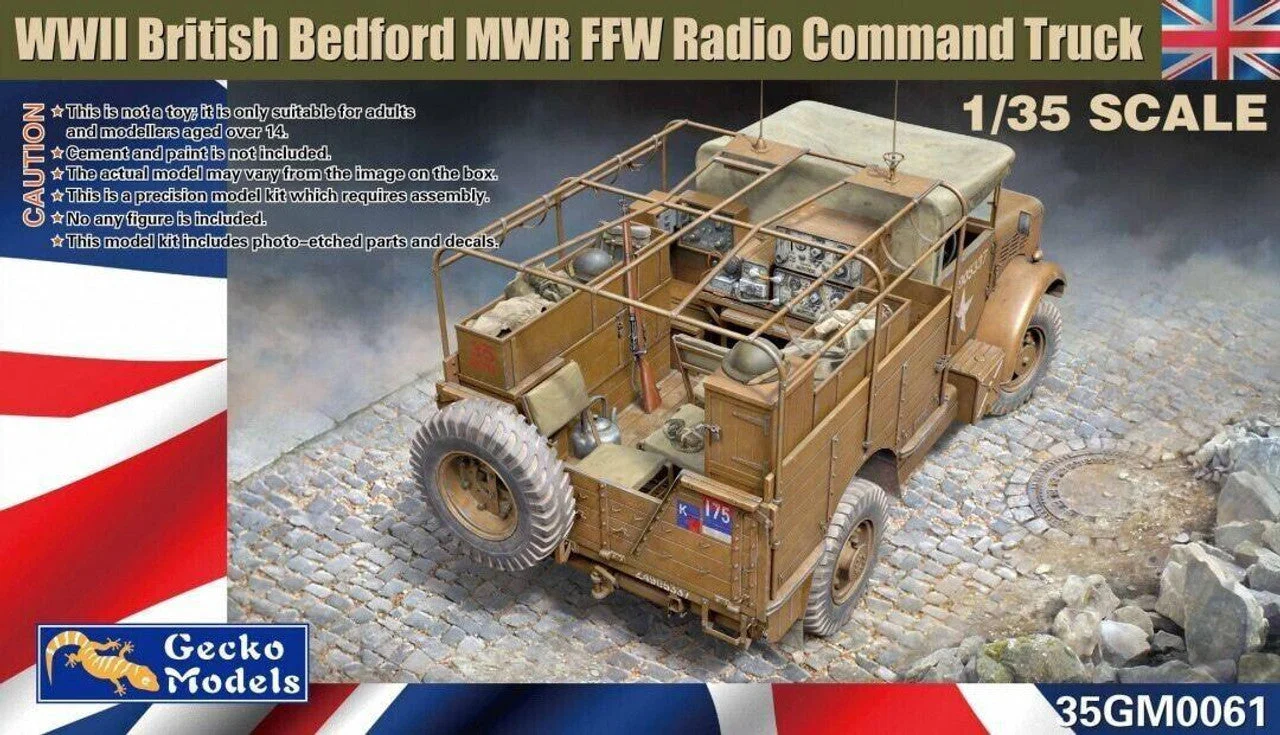 Gecko Models 1/35 Models British Bedford MWR FFW Radio Command Truck