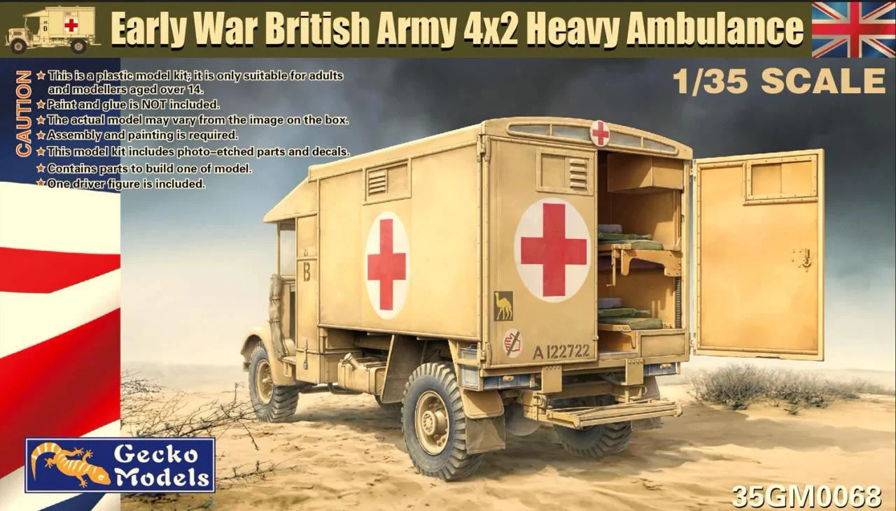Gecko Models 1/35 Models Early War British Army 4x2 Heavy Ambulance