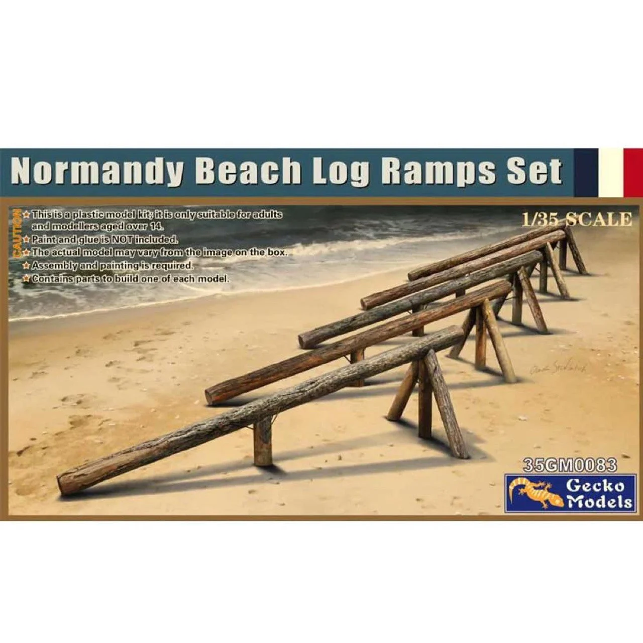 Gecko Models 1/35 Models Normandy Beach Log Ramps Set