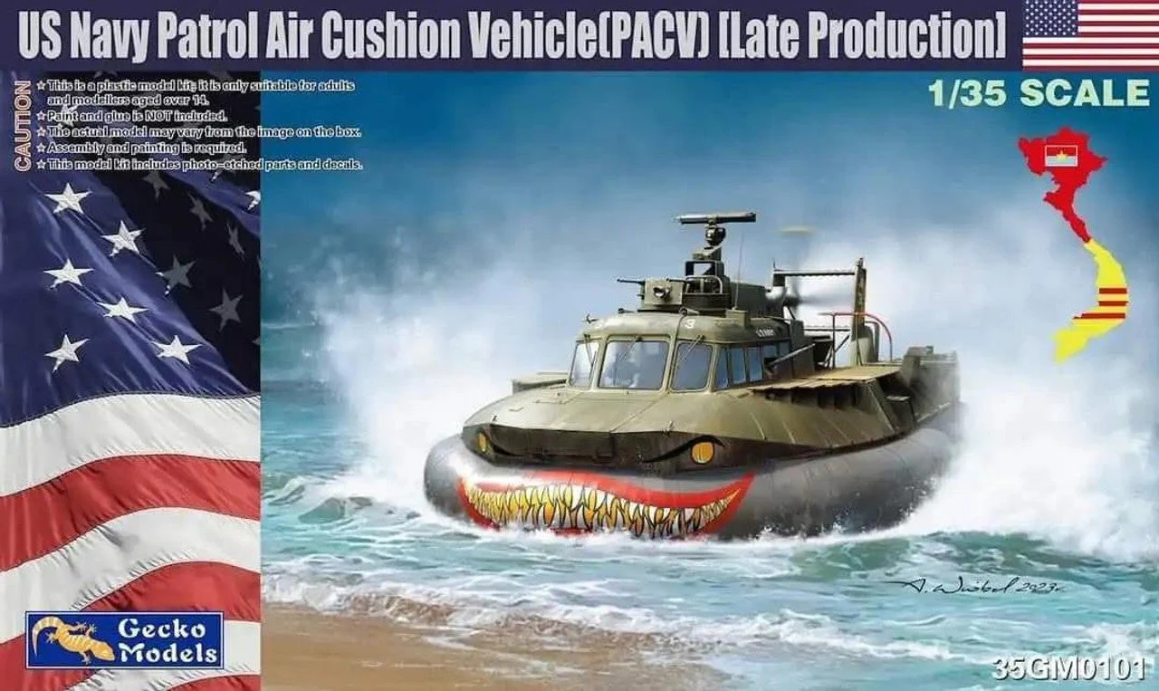Gecko Models 1/35 Models USN Patrol Air Cushion Vehicle (PACV) Late Version Plastic Model Kit