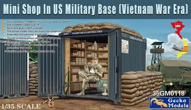 1/35 Gecko Mini Shop In US Military Base (Vietnam War Era) - Gecko Models