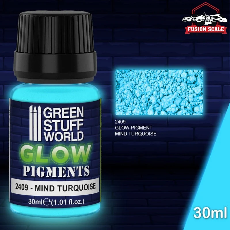 Green Stuff World Glow in the Mind Turquoise Pigment 30ml GSW2409