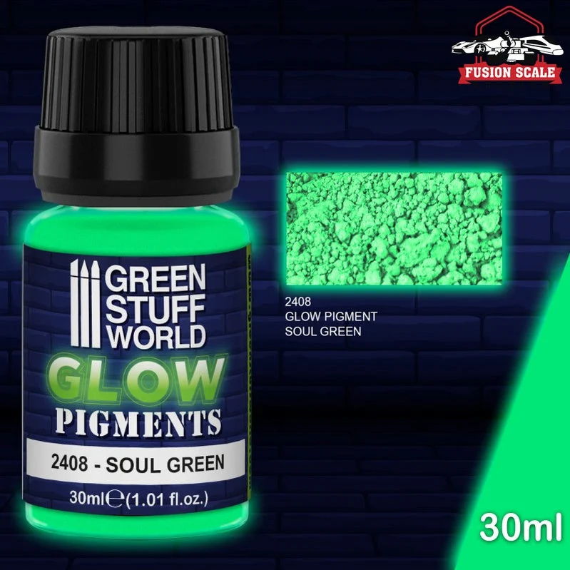 Green Stuff World Glow in the Dark Soul Green Pigment 30ml GSW2408