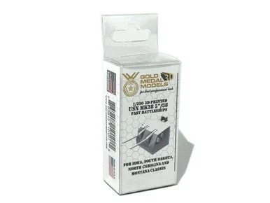 1/350 Gold Medal 3D USN Mk.28 5"/38 Twin Turret (Fast Battleships) (x5) - Gold Medal Models
