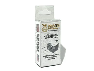 1/350 Gold Medal 3D USN Mk.32 5"/38 Twin Turret (Refit Battleships) (x5) - Gold Medal Models