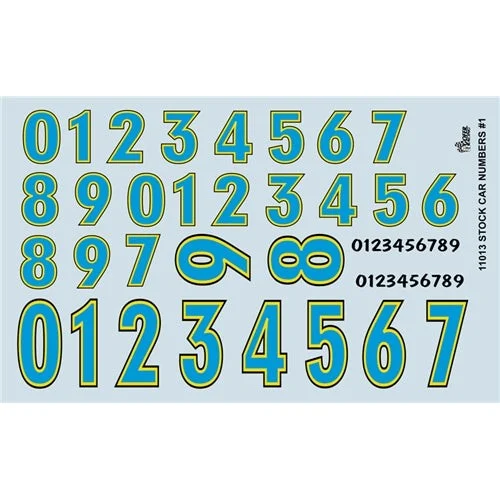 Gofer Racing Decals Stock Car Numbers #1 Decal