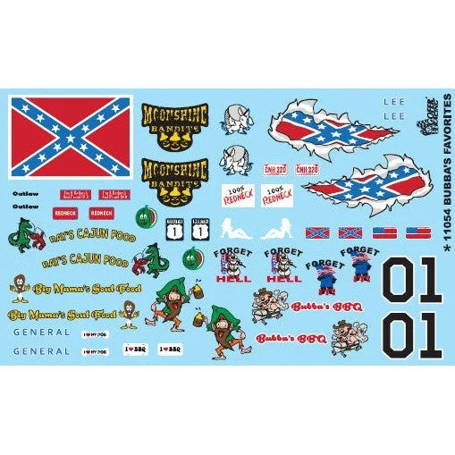 Gofer Racing Decals Bubba's Favorites Decal