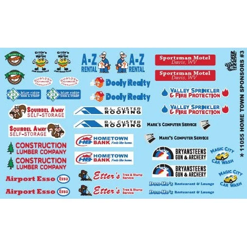 Gofer Racing Decals Home Town Sponsors Decal
