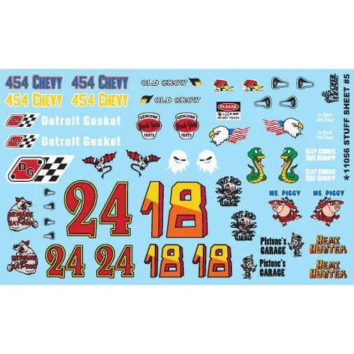 Gofer Racing Decals Stuff Sheet #5 Decal