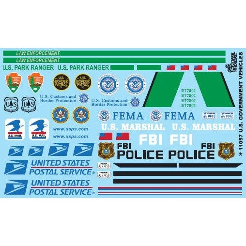Gofer Racing Decals US Government Vehicles Decal