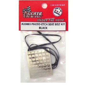 Gofer Racing Decals Photo Etch Seat Belt Kit Black