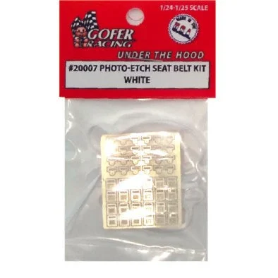 Gofer Racing Decals Photo Etch Seat Belt Kit White