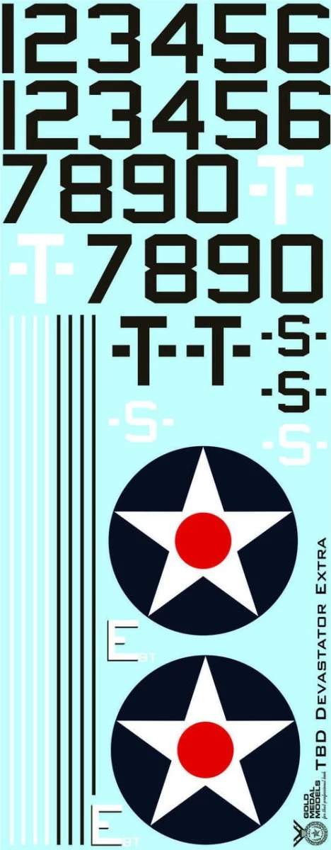 Gold Medal Models 1/32 Gold Medal Decals - TBD-1 Devastator Trumpeter - Early Set Add-On B