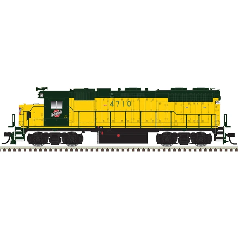 Atlas Gold C&NW 4710 HO Scale EMD GP38 Diesel Locomotive DCC ESU LokSound