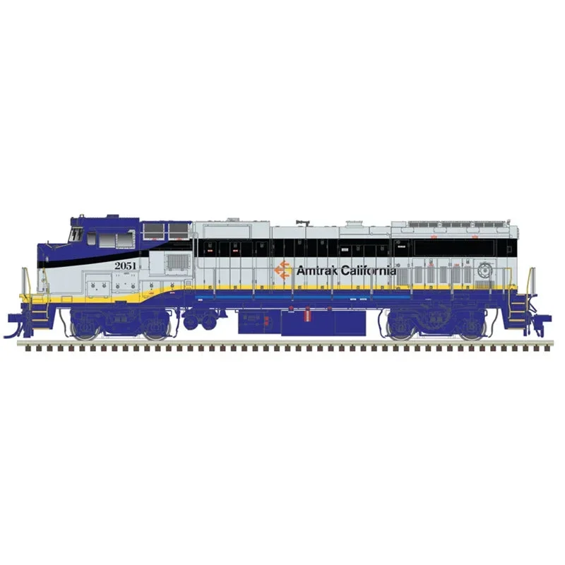 HO ATLAS Dash 8-40BW Silver AMTRAK California #2052