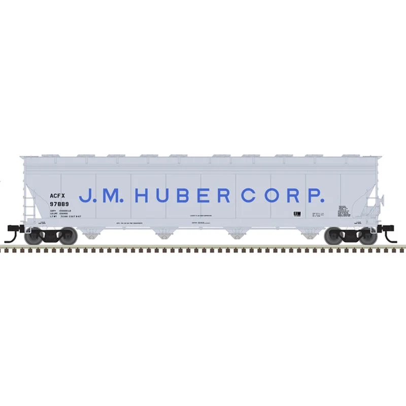 Atlas HO Scale J.M. Huber Corp ACF 5701 Plastics Hopper RD# ACFX 97883