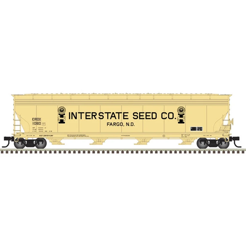 Atlas HO Scale Interstate Seed Co ACF 5701 Grain Hopper RD# CRDX 1060