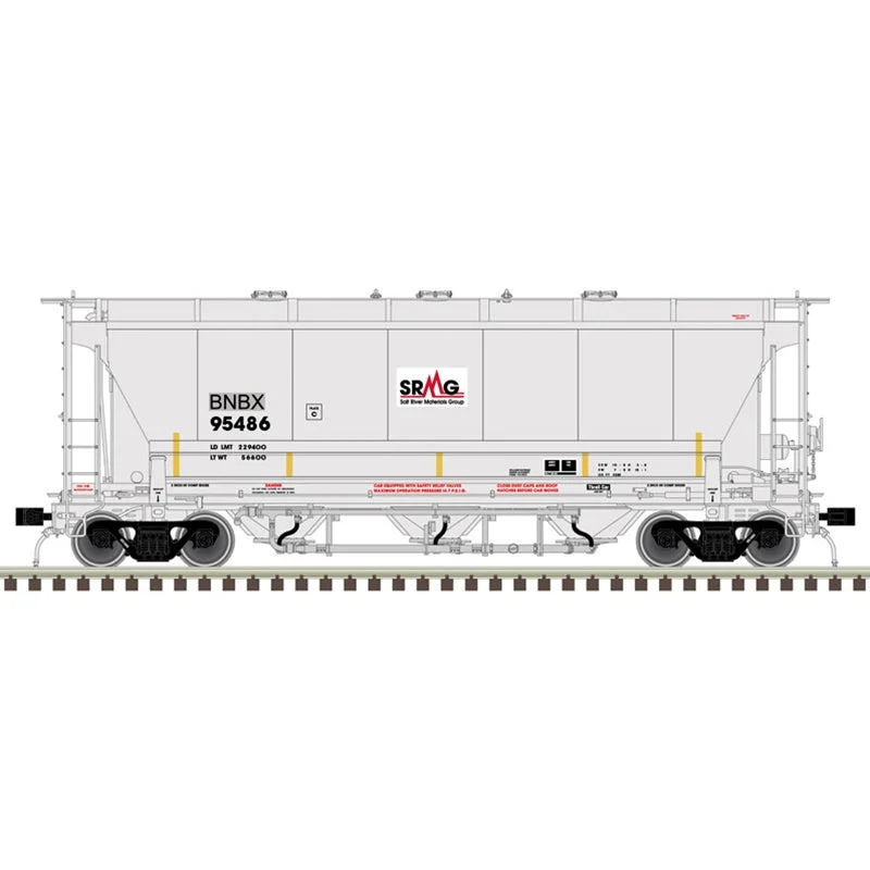 Atlas HO Scale Greenbrier Management Services [BNBX] #95475 3230 Covered Hopper Master Plus