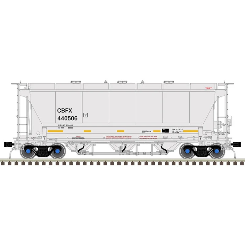Atlas HO Scale CIT Group [CBFX] #440506 3230 Covered Hopper Master Plus
