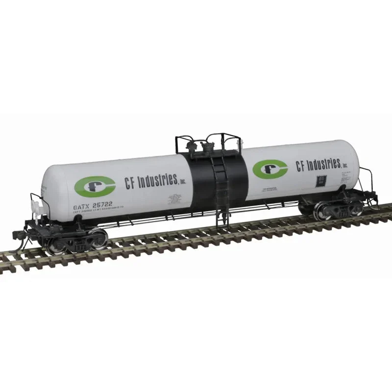 HO Atlas 20,700 Gallon Tank Car CF Industries [GATX] #25722 - Atlas Trains