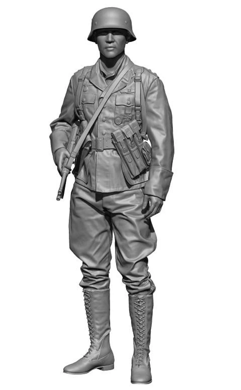 H3 Models 1/35 Models WW2 German Dak officer 3D Printed Figure