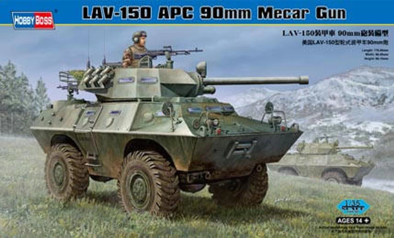 Hobby Boss 1/35 Hobby Boss LAV-150 APC with 90mm MECAR Gun - HY82421