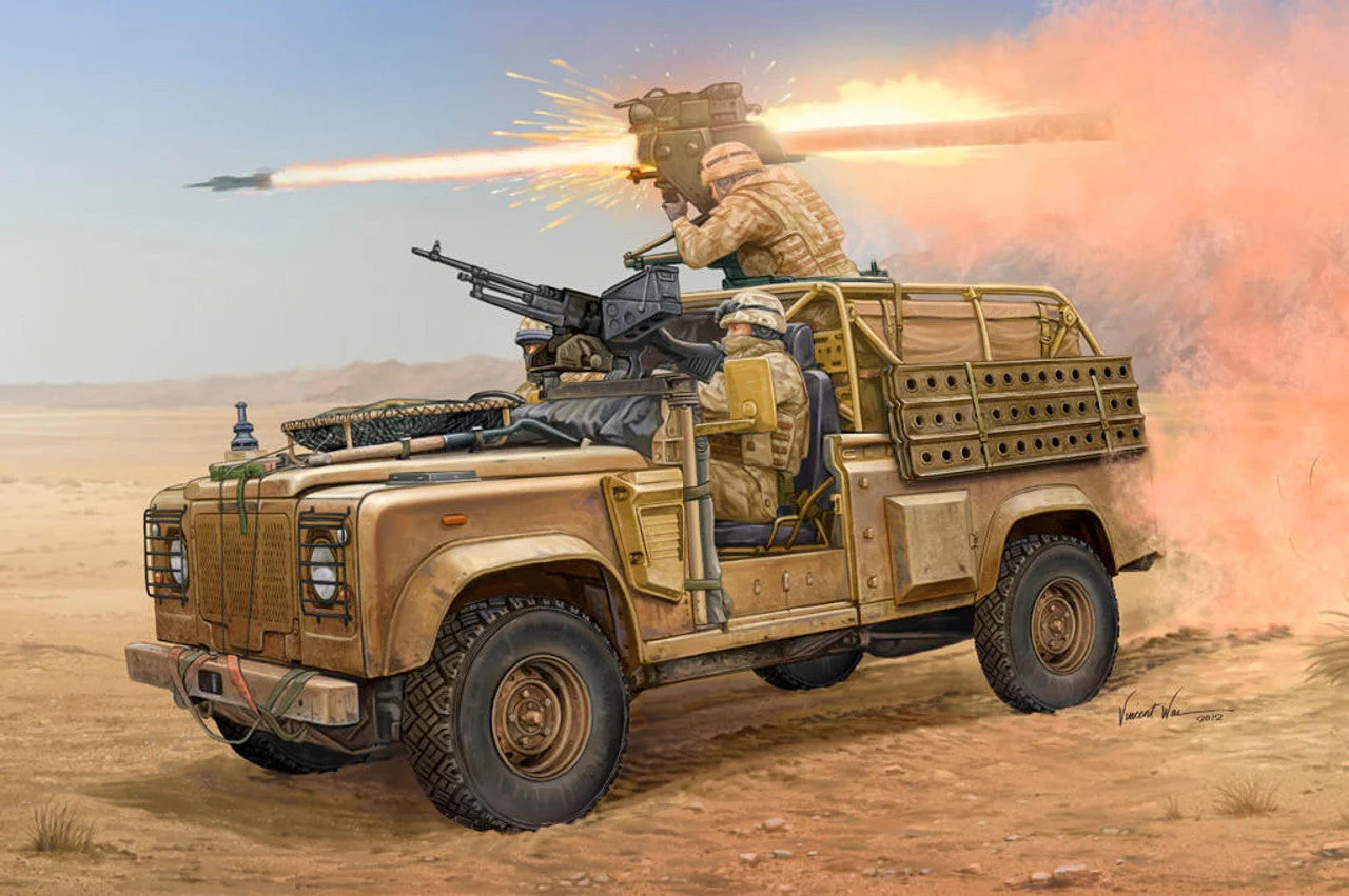 Hobby Boss 1/35 Hobby Boss Land Rover WMIK w/ MILAN ATGM