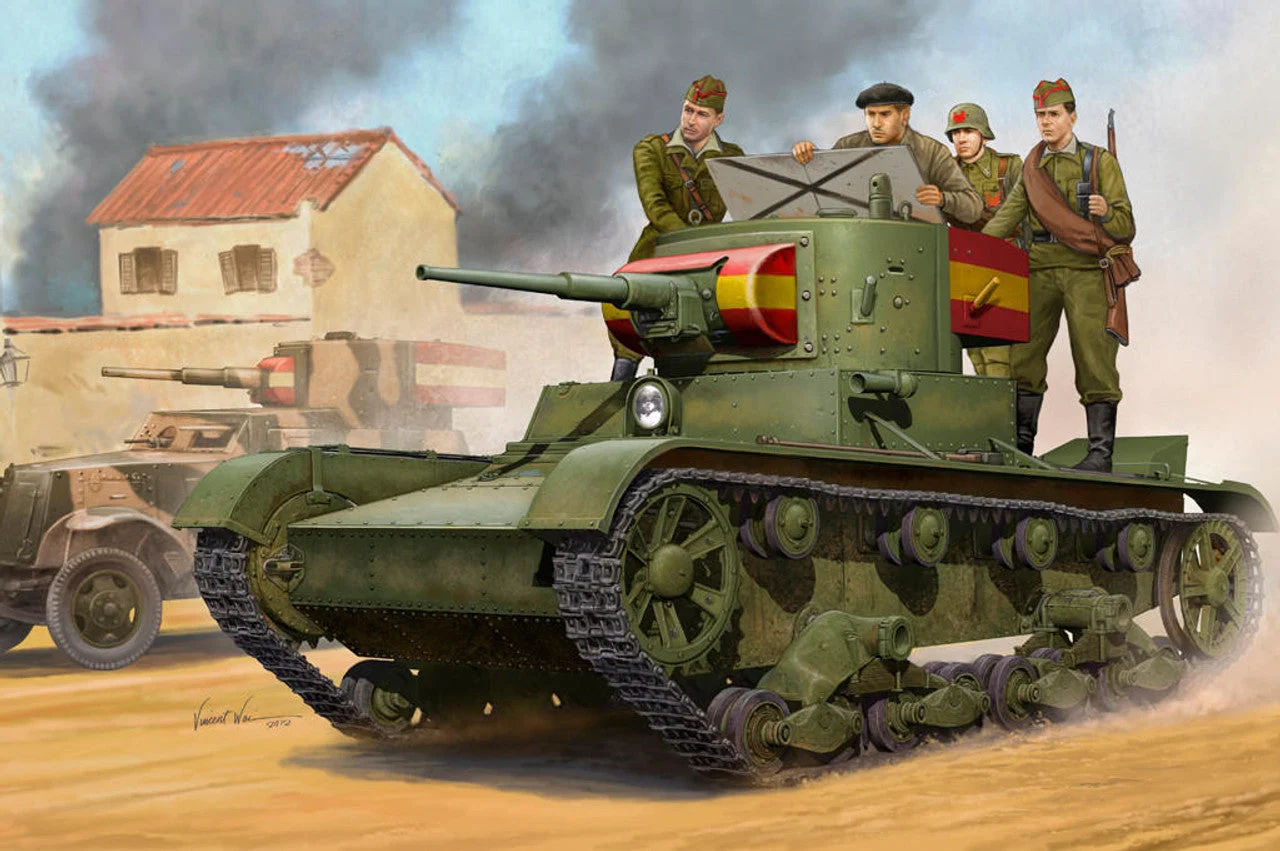 Hobby Boss 1/35 Hobby Boss Soviet T-26 Light Infantry Tank Model 1935 - HY82496