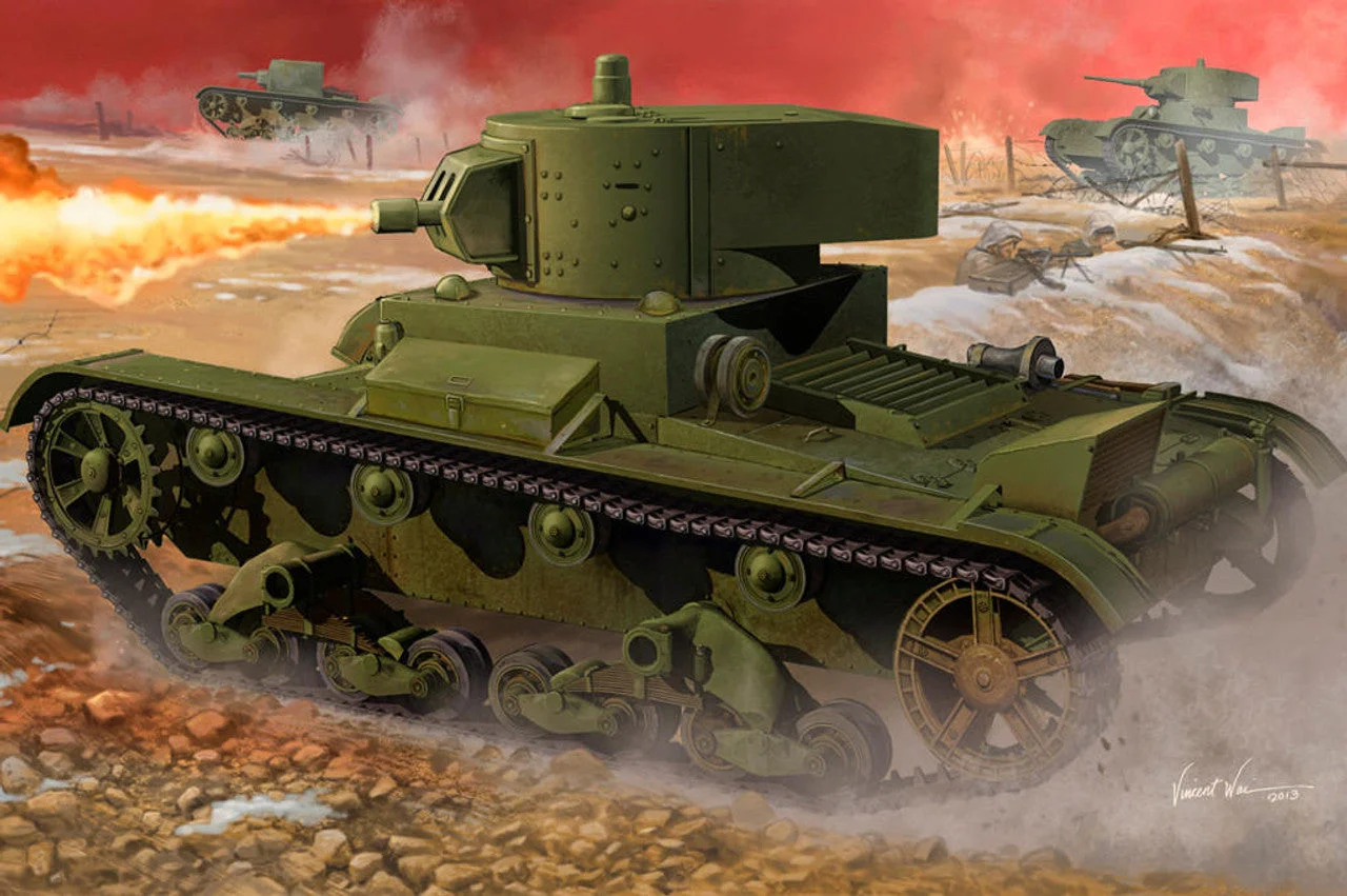 Hobby Boss 1/35 Hobby Boss Soviet OT-130 Flame Thrower Tank - HY82498