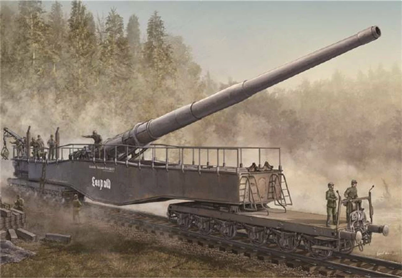 Hobby Boss 1/72 Hobby Boss German 280mm K5E Railway Gun Leopold