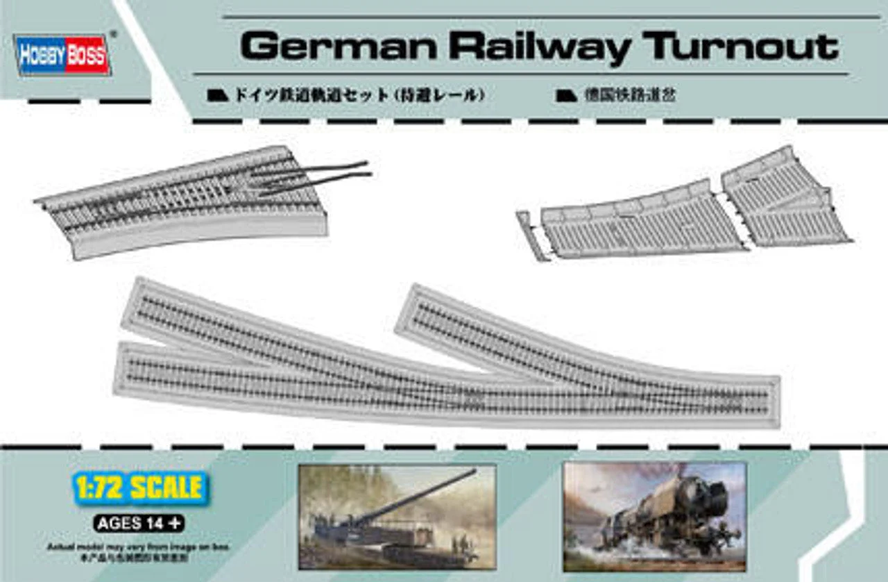 Hobby Boss 1/72 Hobby Boss German Railway Turnout - HY82909