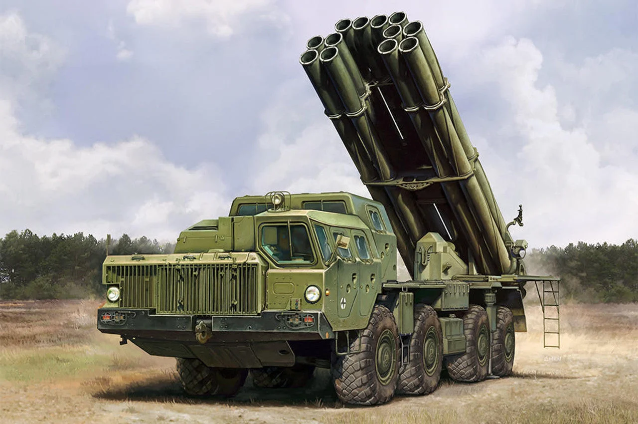 Hobby Boss 1/72 Hobby Boss Russian 9A52-2 Smerch-M multiple Rocket Launcher of RSZO 9k58 Smerch MRLS