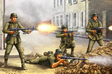 1/35 Hobby Boss German Infantry The Barrage Wall Figure Set